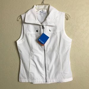 Columbia White Vest Arch Cape II Size Small